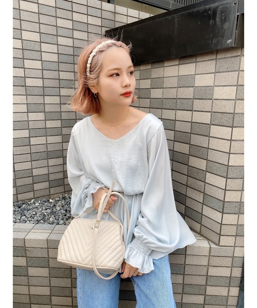 jumelle（ジュメロ）の「クシュカチューシャ（カチューシャ・レディース・パープル/ピンク/アイボリー・FREE）」の5枚目の写真