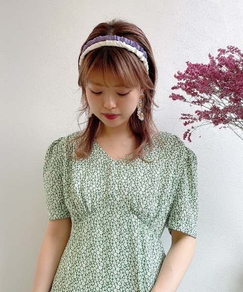 jumelle（ジュメロ）の「クシュカチューシャ（カチューシャ・レディース・パープル/ピンク/アイボリー・FREE）」の17枚目の写真