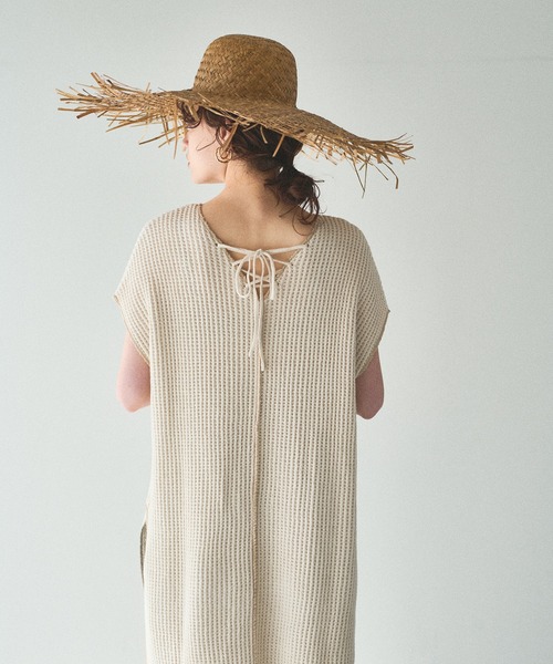 natural couture(ナチュラルクチュール)の「【大人ナチュ】2マイルワッフルセットアップ(セットアップ・レディース・アイボリー/スミクロ/ライトベージュ・FREE)」の7枚目の写真