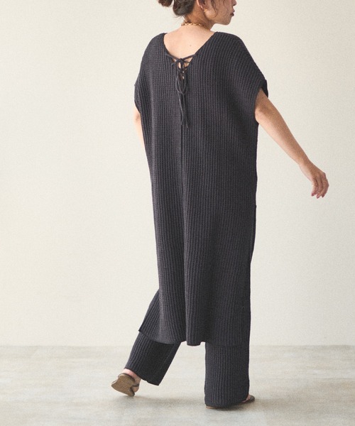 natural couture(ナチュラルクチュール)の「【大人ナチュ】2マイルワッフルセットアップ(セットアップ・レディース・アイボリー/スミクロ/ライトベージュ・FREE)」の20枚目の写真