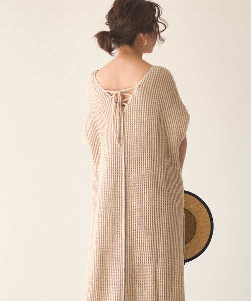 natural couture(ナチュラルクチュール)の「【大人ナチュ】2マイルワッフルセットアップ(セットアップ・レディース・アイボリー/スミクロ/ライトベージュ・FREE)」の22枚目の写真