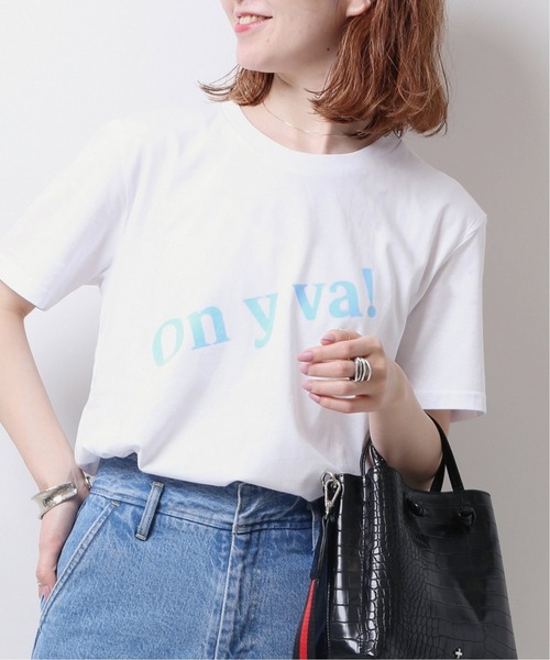 Spick & Span(スピックアンドスパン)の「【Les Petits Basics】Tシャツ (On y va )◆(Tシャツ/カットソー・レディース・ホワイト・S)」の1枚目の写真