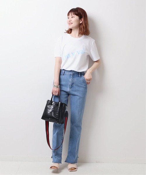 Spick & Span(スピックアンドスパン)の「【Les Petits Basics】Tシャツ (On y va )◆(Tシャツ/カットソー・レディース・ホワイト・S)」の2枚目の写真