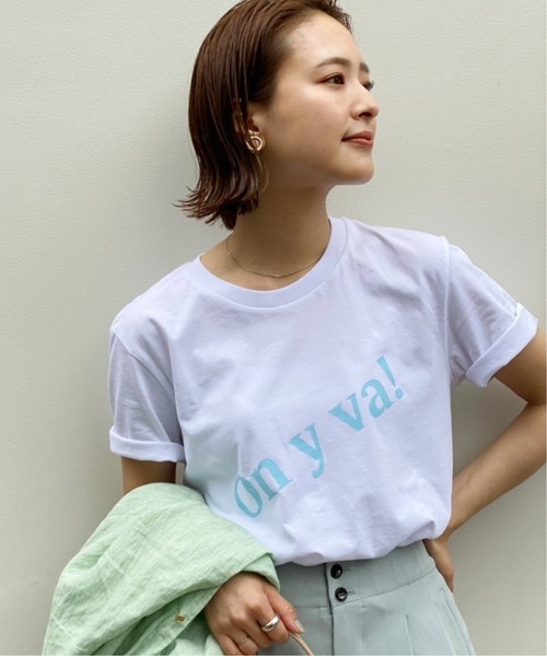 Spick & Span(スピックアンドスパン)の「【Les Petits Basics】Tシャツ (On y va )◆(Tシャツ/カットソー・レディース・ホワイト・S)」の10枚目の写真