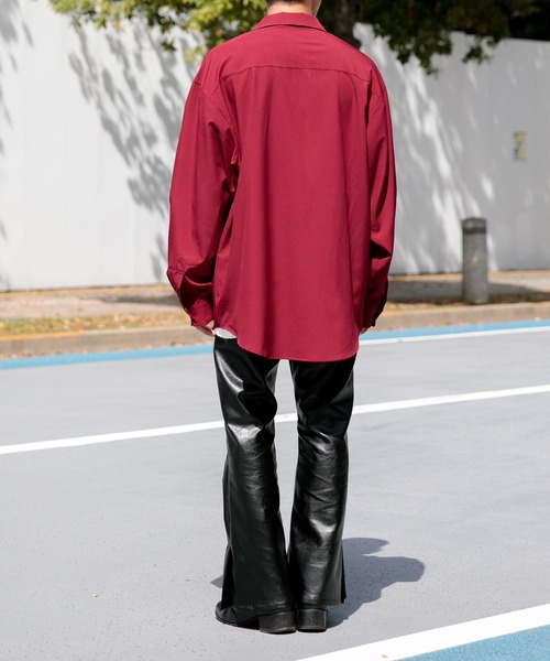 Adoon plain（アドーンプレーン）の「【Adoon plain】フラワー刺繍シャツ（シャツ/ブラウス・メンズ・ブラック/ボルドー/ダークブルー・MEDIUM/LARGE）」の20枚目の写真