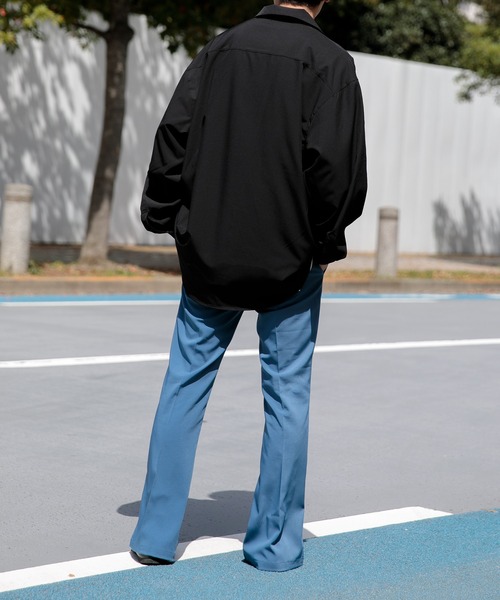 Adoon plain（アドーンプレーン）の「【Adoon plain】フラワー刺繍シャツ（シャツ/ブラウス・メンズ・ブラック/ボルドー/ダークブルー・MEDIUM/LARGE）」の8枚目の写真