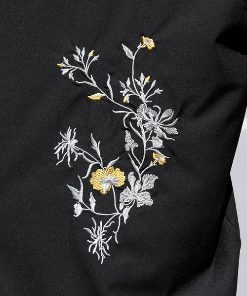 Adoon plain（アドーンプレーン）の「【Adoon plain】フラワー刺繍シャツ（シャツ/ブラウス・メンズ・ブラック/ボルドー/ダークブルー・MEDIUM/LARGE）」の16枚目の写真