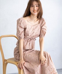 【WEB限定】【TOCCA LAVENDER】FOODTEXTILE Embroidery Blouse ブラウス