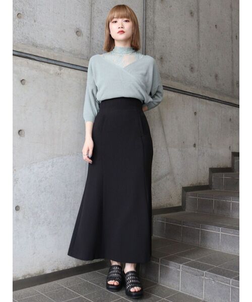 MURUA（ムルーア）の「リネンタッチマーメイドスカート（スカート・レディース・アイボリー/ブラック/その他1・1/2）」の12枚目の写真