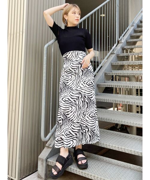 MURUA（ムルーア）の「リネンタッチマーメイドスカート（スカート・レディース・アイボリー/ブラック/その他1・1/2）」の18枚目の写真