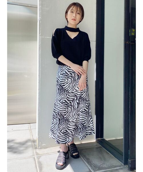 MURUA（ムルーア）の「リネンタッチマーメイドスカート（スカート・レディース・アイボリー/ブラック/その他1・1/2）」の22枚目の写真