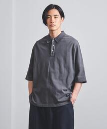 EN ROUTE | ＜EN ROUTE（アンルート）＞ コットン ピケ ドロップ/ショルダー ワイド ポロ(ポロシャツ)