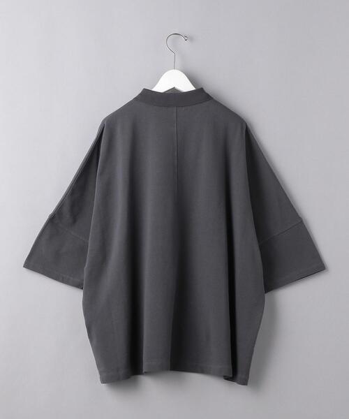 EN ROUTE（アンルート）の「＜EN ROUTE（アンルート）＞ コットン ピケ ドロップ/ショルダー ワイド ポロ（ポロシャツ・メンズ・ダークグレー/ブラック/ホワイト・2/1/3）」の9枚目の写真