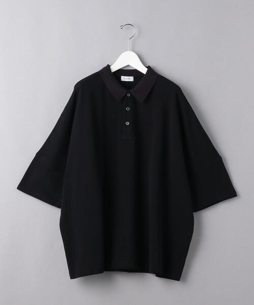 EN ROUTE（アンルート）の「＜EN ROUTE（アンルート）＞ コットン ピケ ドロップ/ショルダー ワイド ポロ（ポロシャツ・メンズ・ダークグレー/ブラック/ホワイト・2/1/3）」の13枚目の写真