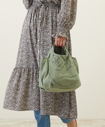 ROOTOTE | ルートート/コットン ねこ柄 折りたたみ エコバッグ ミニ NA.ルーショッパー.マルシェ ミニ-B(エコバッグ/サブバッグ)