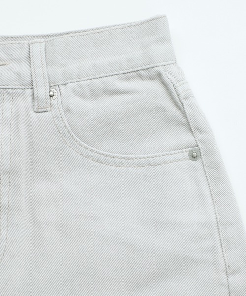 X-girl(エックスガール)の「BASIC HIGH-WAISTED SHORT PANTS(その他パンツ・レディース・ブラック/ライトインディゴブルー/ライトグレー・XS/S/M)」の14枚目の写真