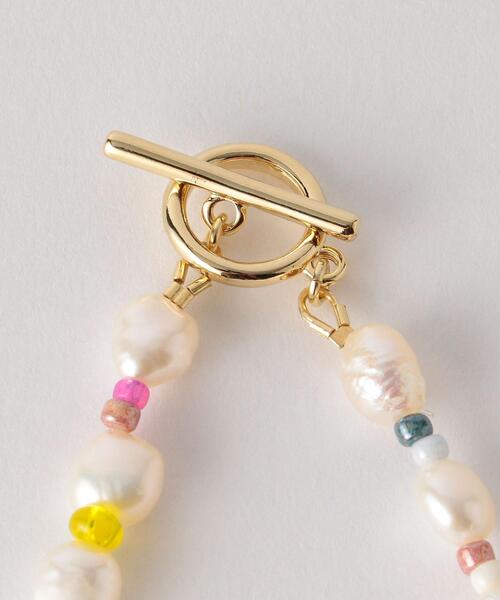 BEAUTY&YOUTH UNITED ARROWS（ビューティーアンドユースユナイテッドアローズ）の「BY 淡水パール×マルチカラービーズ ネックレス M ∴ ◆（ネックレス・レディース・その他1・FREE）」の3枚目の写真