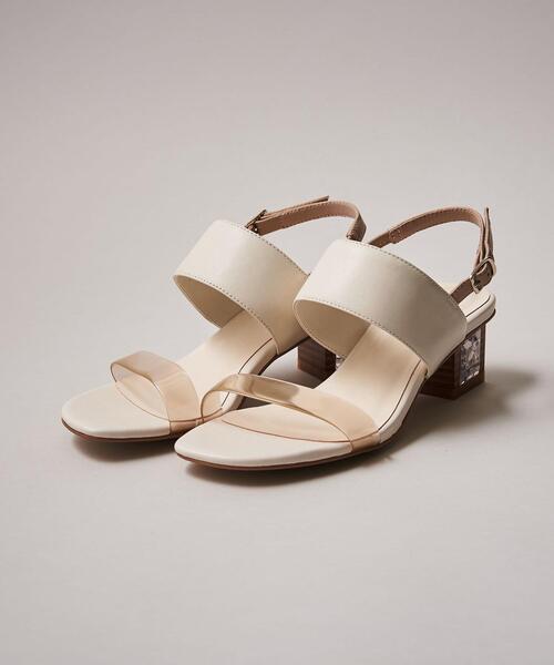 ODETTE E ODILE（オデットエオディール）の「OFC PVCコンビ サンダル45（サンダル・レディース・ライトブルー/ブラック/ライトグレー/オフホワイト・37/36/35）」の2枚目の写真