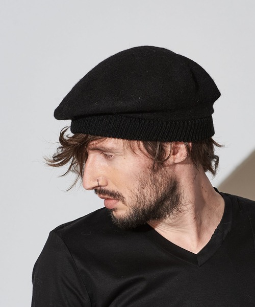 NO ID.（ノーアイディ）の「ホールリブウールベレー（ハンチング/ベレー帽・メンズ・ブラック/グレー/ベージュ/ワイン・ONE SIZE）」の14枚目の写真