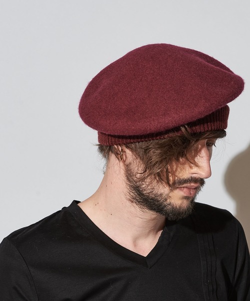 NO ID.（ノーアイディ）の「ホールリブウールベレー（ハンチング/ベレー帽・メンズ・ブラック/グレー/ベージュ/ワイン・ONE SIZE）」の22枚目の写真