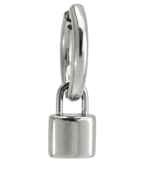 SBG（エスビー）の「SBG 南京錠フープピアス（ピアス（両耳用）・メンズ・シルバー/ゴールド・FREE/#17）」の3枚目の写真