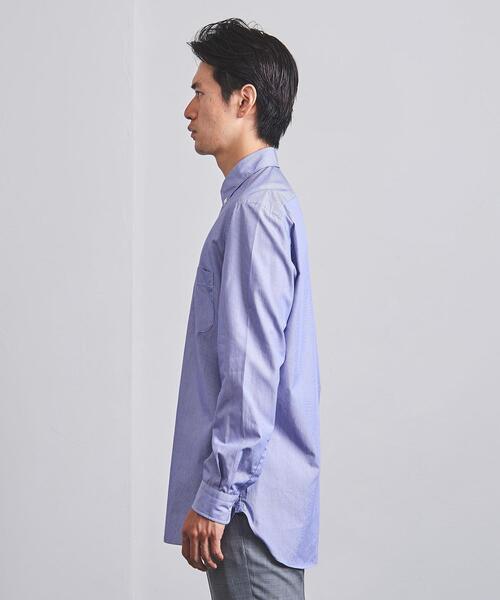 UNITED ARROWS（ユナイテッドアローズ）の「＜UNITED ARROWS ＞ ピンストライプ ショートボタンダウン（シャツ/ブラウス・メンズ・コバルトブルー・SMALL/MEDIUM/LARGE/X-LARGE）」の6枚目の写真