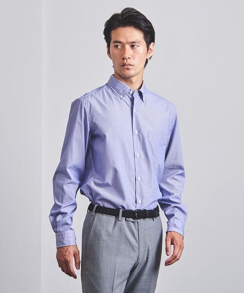 UNITED ARROWS（ユナイテッドアローズ）の「＜UNITED ARROWS ＞ ピンストライプ ショートボタンダウン（シャツ/ブラウス・メンズ・コバルトブルー・SMALL/MEDIUM/LARGE/X-LARGE）」の5枚目の写真