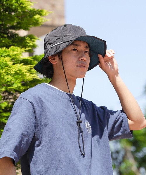 BEAMS HEART（ビームスハート）の「【ユニセックス】撥水 アドベンチャーハット（UVカット）（ハット・メンズ・ベージュ/ブラック系その他4/インディゴブルー/オリーブ・ONE SIZE）」の16枚目の写真