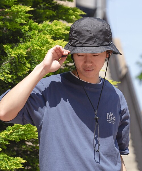 BEAMS HEART（ビームスハート）の「【ユニセックス】撥水 アドベンチャーハット（UVカット）（ハット・メンズ・ベージュ/ブラック系その他4/インディゴブルー/オリーブ・ONE SIZE）」の18枚目の写真