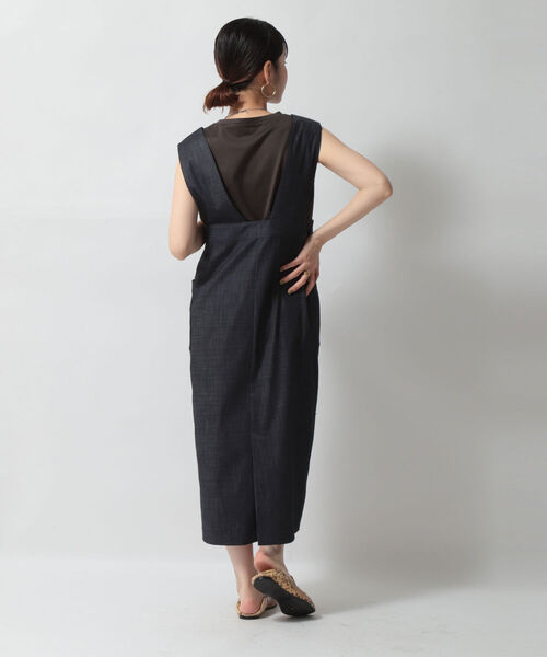 NOLLEY’S（ノーリーズ）の「スラブデニムジャンスカ（ワンピース・レディース・インディゴブルー・38/36）」の4枚目の写真