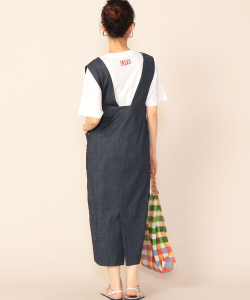 NOLLEY’S（ノーリーズ）の「スラブデニムジャンスカ（ワンピース・レディース・インディゴブルー・38/36）」の6枚目の写真