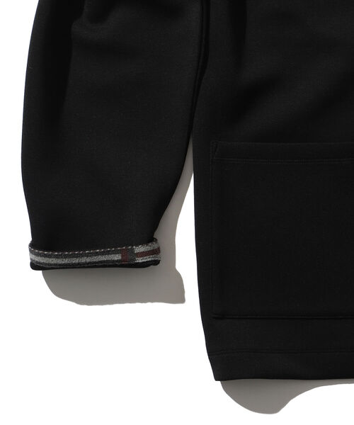 BEAMS LIGHTS（ビームスライツ）の「BEAMS LIGHTS / ダンボールニット マンダリンカラージャケット (セットアップ対応/ワンマイルウェア/ルームウェア)（ノーカラージャケット・メンズ・チャコールグレー/ブラック・SMALL/MEDIUM/LARGE）」の17枚目の写真