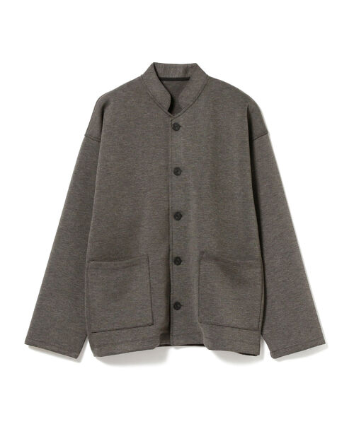 BEAMS LIGHTS（ビームスライツ）の「BEAMS LIGHTS / ダンボールニット マンダリンカラージャケット (セットアップ対応/ワンマイルウェア/ルームウェア)（ノーカラージャケット・メンズ・チャコールグレー/ブラック・SMALL/MEDIUM/LARGE）」の18枚目の写真
