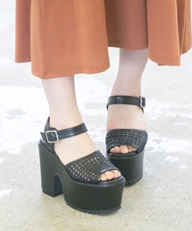 Newlyme | 厚底アソートデザインワンベルトサンダル(サンダル)