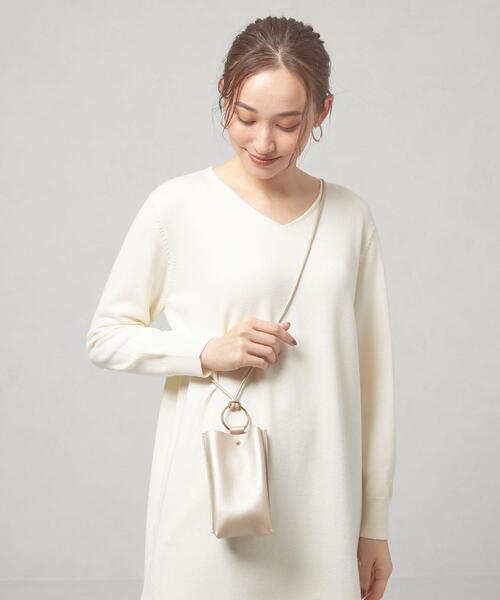 closet story（クローゼットストーリー）の「＜closet story＞フェイクレザー 2pocket スマートフォンショルダー（ショルダーバッグ・レディース・ブラック/シルバー/ライラック・FREE）」の3枚目の写真