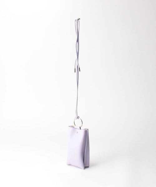 closet story（クローゼットストーリー）の「＜closet story＞フェイクレザー 2pocket スマートフォンショルダー（ショルダーバッグ・レディース・ブラック/シルバー/ライラック・FREE）」の9枚目の写真