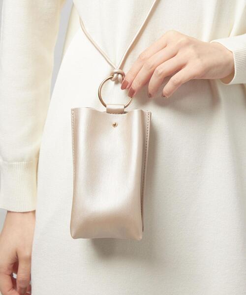 closet story（クローゼットストーリー）の「＜closet story＞フェイクレザー 2pocket スマートフォンショルダー（ショルダーバッグ・レディース・ブラック/シルバー/ライラック・FREE）」の12枚目の写真