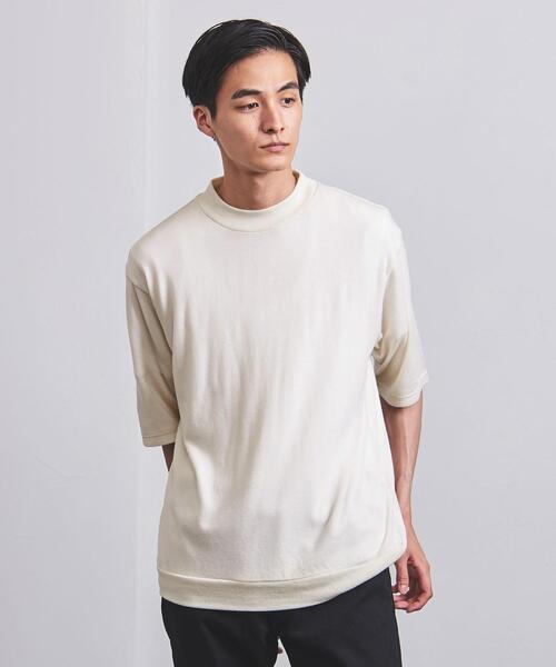UNITED ARROWS（ユナイテッドアローズ）の「＜UNITED ARROWS＞ ウール ニット Tシャツ（ニット/セーター・メンズ・ライトブルー/ブラック/オフホワイト/ライム・SMALL/MEDIUM/LARGE/X-LARGE）」の5枚目の写真