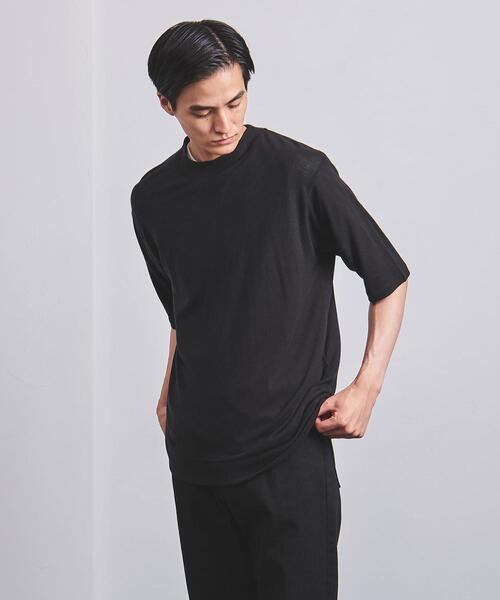 UNITED ARROWS（ユナイテッドアローズ）の「＜UNITED ARROWS＞ ウール ニット Tシャツ（ニット/セーター・メンズ・ライトブルー/ブラック/オフホワイト/ライム・SMALL/MEDIUM/LARGE/X-LARGE）」の6枚目の写真