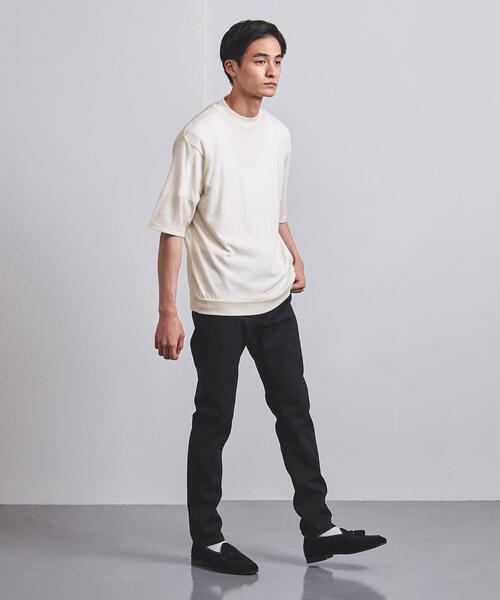 UNITED ARROWS（ユナイテッドアローズ）の「＜UNITED ARROWS＞ ウール ニット Tシャツ（ニット/セーター・メンズ・ライトブルー/ブラック/オフホワイト/ライム・SMALL/MEDIUM/LARGE/X-LARGE）」の12枚目の写真