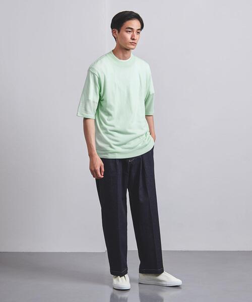 UNITED ARROWS（ユナイテッドアローズ）の「＜UNITED ARROWS＞ ウール ニット Tシャツ（ニット/セーター・メンズ・ライトブルー/ブラック/オフホワイト/ライム・SMALL/MEDIUM/LARGE/X-LARGE）」の18枚目の写真