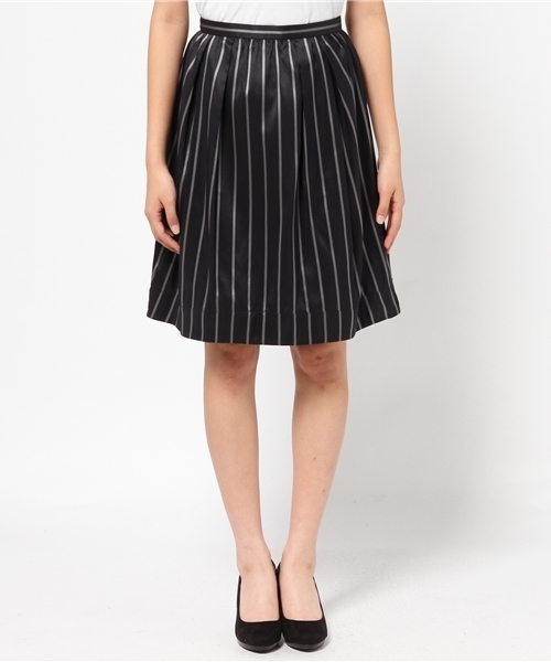 SHIPS for women（シップスフォーウィメン）の「★★ダブルフェイス タフタスカート（スカート・レディース・ブラック/ベージュ/ネイビー・38/36）」の13枚目の写真