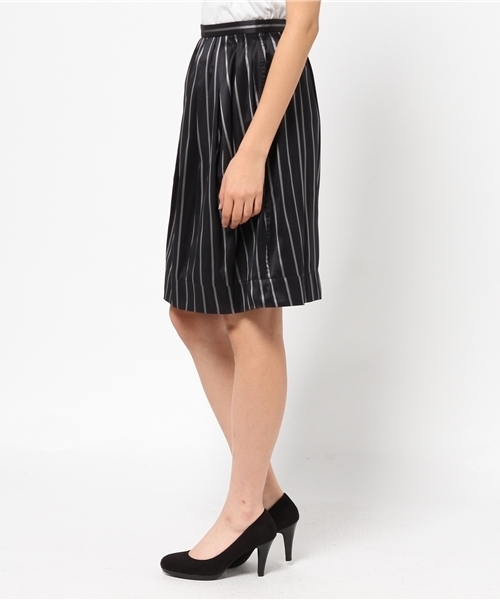 SHIPS for women（シップスフォーウィメン）の「★★ダブルフェイス タフタスカート（スカート・レディース・ブラック/ベージュ/ネイビー・38/36）」の14枚目の写真