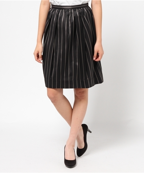 SHIPS for women（シップスフォーウィメン）の「★★ダブルフェイス タフタスカート（スカート・レディース・ブラック/ベージュ/ネイビー・38/36）」の18枚目の写真