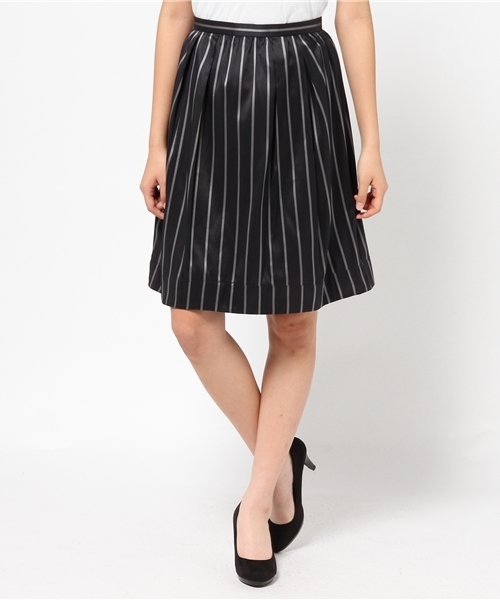 SHIPS for women（シップスフォーウィメン）の「★★ダブルフェイス タフタスカート（スカート・レディース・ブラック/ベージュ/ネイビー・38/36）」の12枚目の写真