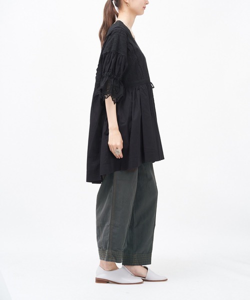 99.9様【新品】アズノゥアズ　オオラカ　スーパーレースミックスチュニック AS KNOW AS de base（アズノゥアズドゥバズ）の「スーパーレース