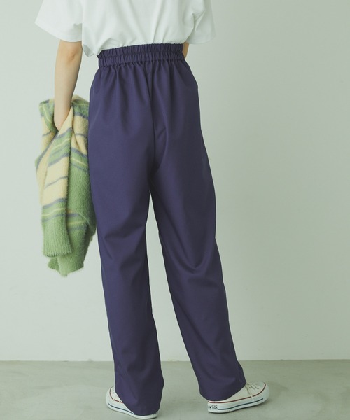 forksy.（フォルクシー）の「【forksy.】TR２タックハイウエストデザインパンツ（スラックス・レディース・ブラック/モスグリーン/ピンク/ブラウン/ブルー・FREE）」の11枚目の写真