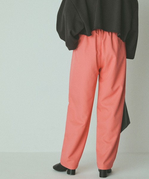 forksy.（フォルクシー）の「【forksy.】TR２タックハイウエストデザインパンツ（スラックス・レディース・ブラック/モスグリーン/ピンク/ブラウン/ブルー・FREE）」の19枚目の写真