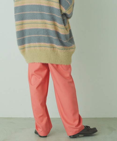 forksy.（フォルクシー）の「【forksy.】TR２タックハイウエストデザインパンツ（スラックス・レディース・ブラック/モスグリーン/ピンク/ブラウン/ブルー・FREE）」の22枚目の写真