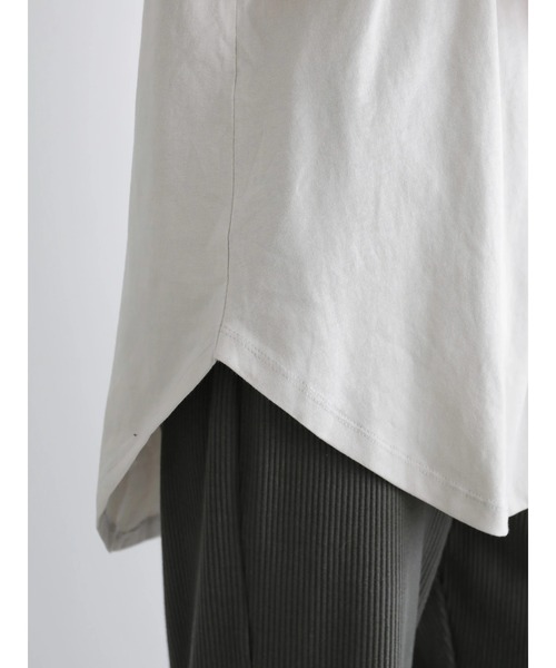 AMERICAN HOLIC(アメリカンホリック)の「ラウンドゆるノースリーブカットプルオーバー(タンクトップ・レディース・チャコールグレー/ライトグレー・M/L)」の12枚目の写真